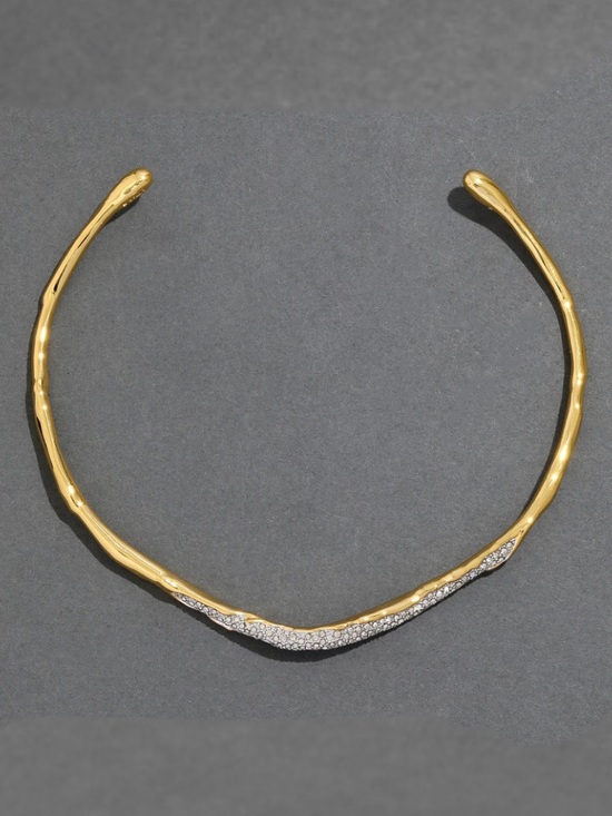 Alexis Bittar Jewelry - ALEXIS BITTAR Solanales Gold Crystal Skinny Collar